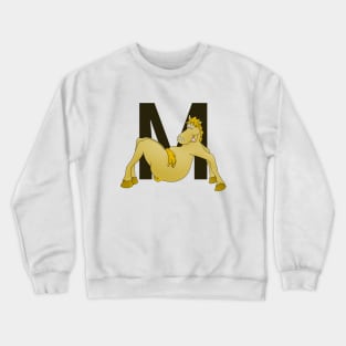 Pony Monogram Letter m Crewneck Sweatshirt